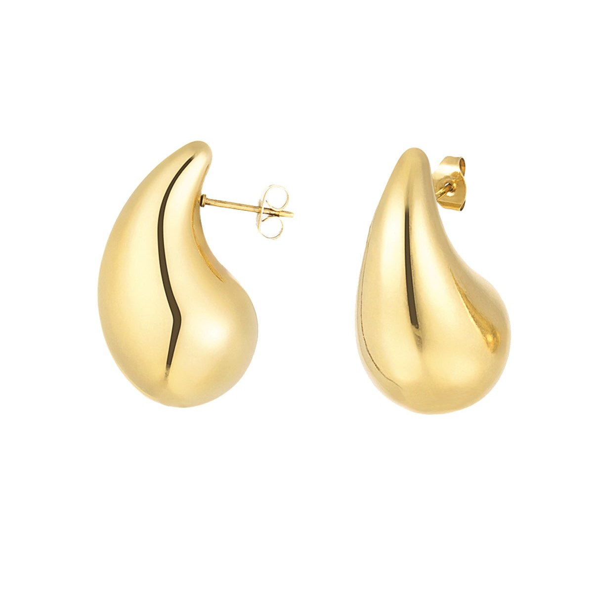 Druppelvormige druppel medium - goud/zilverkleurig