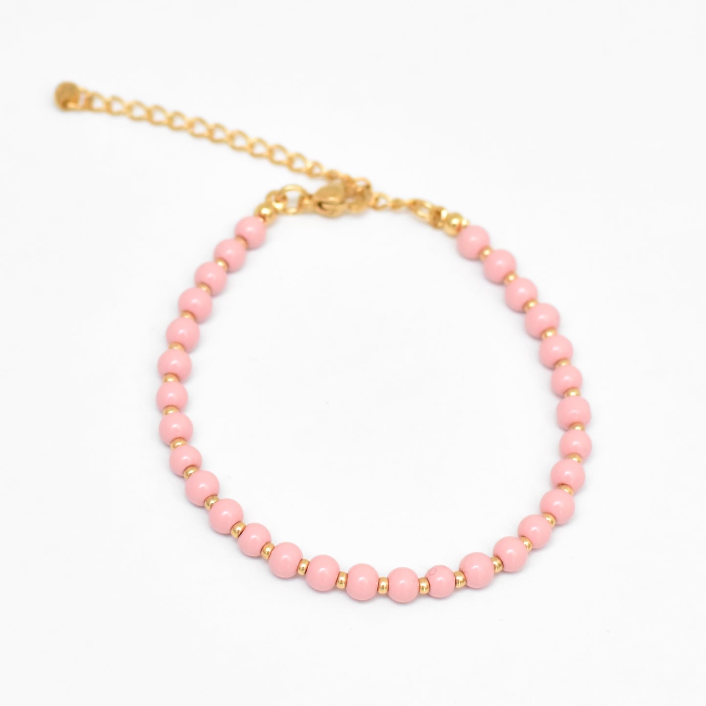 Kralen armband - roze