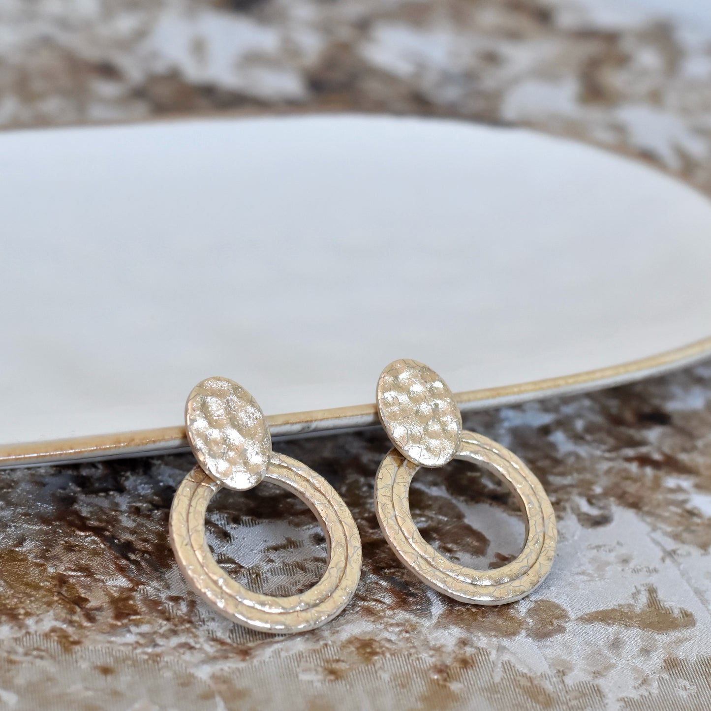 Gouden cirkel oorbellen