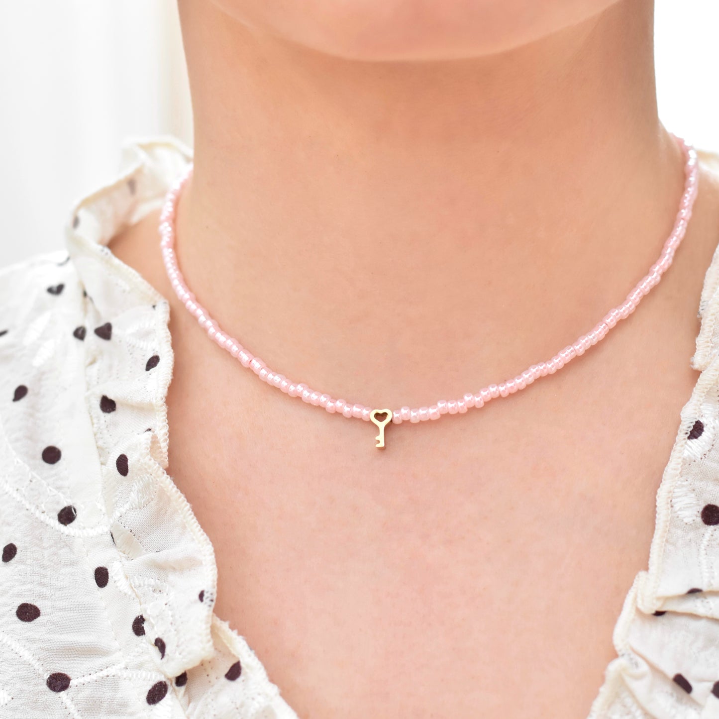 De sleutel tot mijn hart ketting - Roze Limited Edition