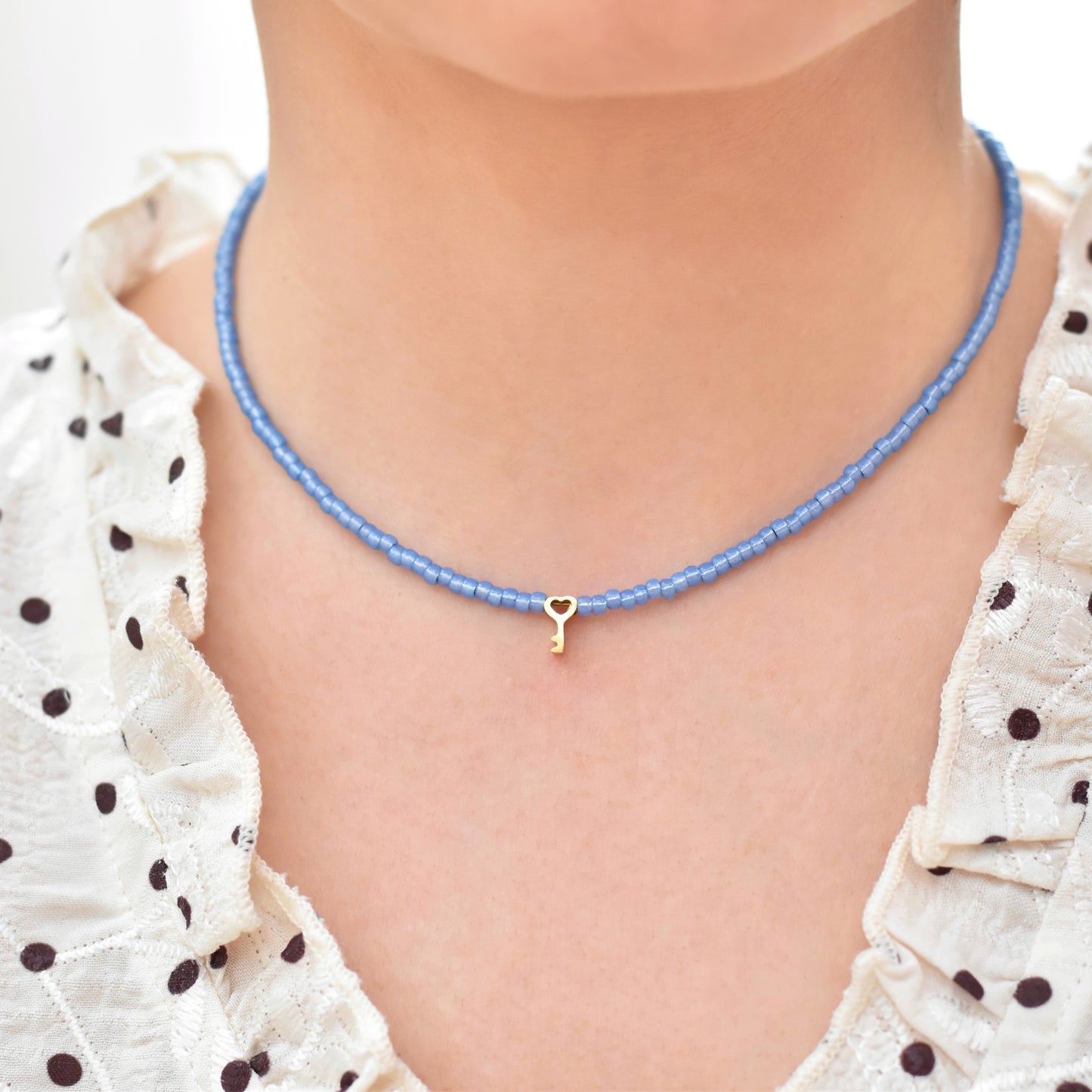 De sleutel tot mijn hart ketting - Blauw Limited Edition