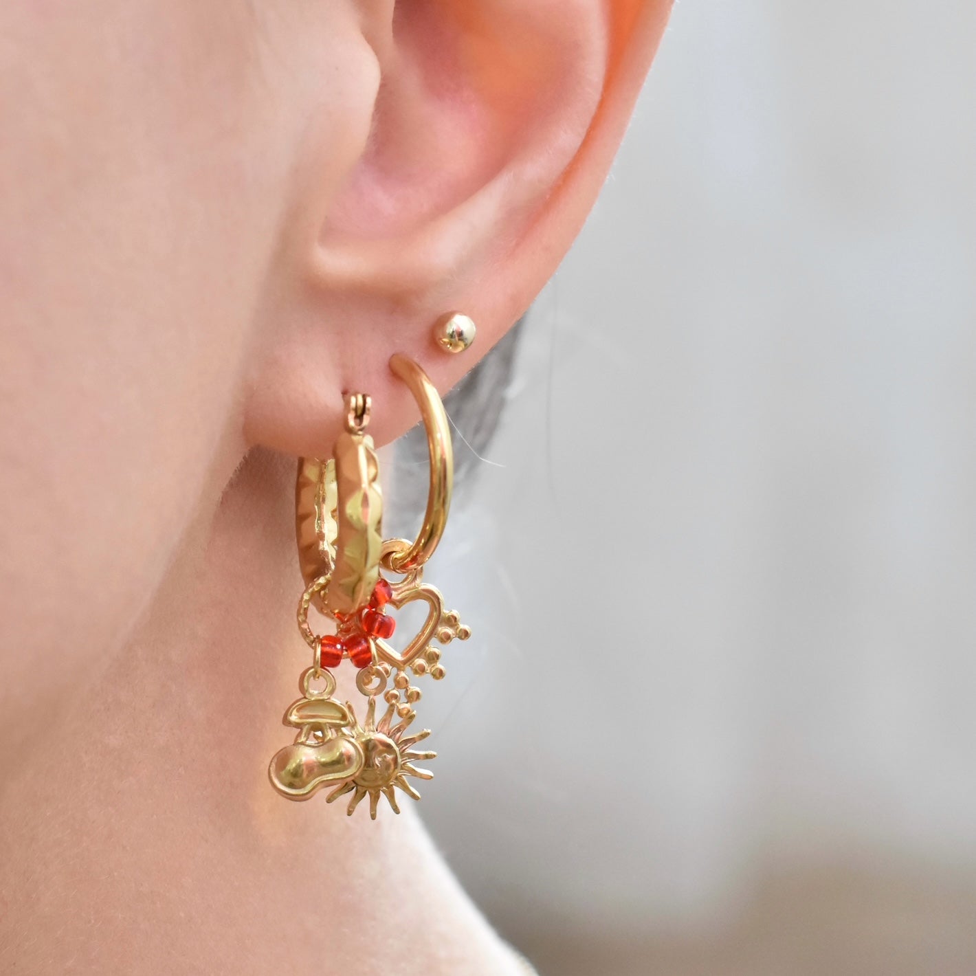 Sunny cherry oorbellen