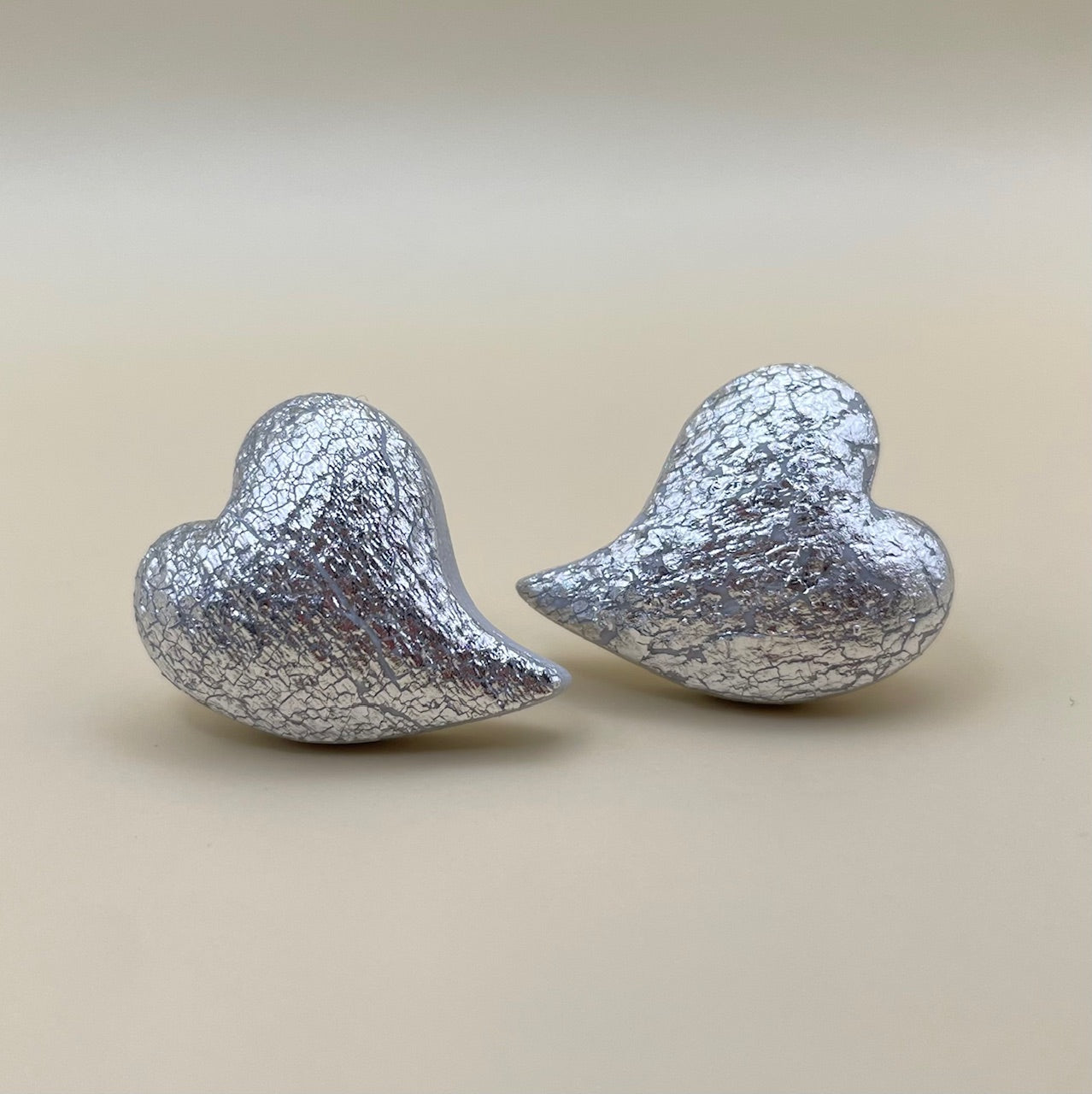 Puffy hearts zilver