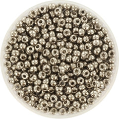 Miyuki rocailles 8/0 (3mm) plated nickel 008-190 5 gram