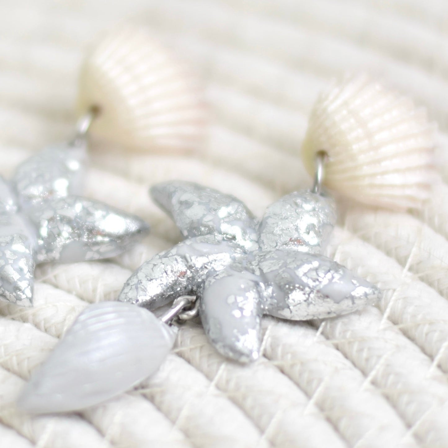 Seastar shine oorbellen - zilverkleurig