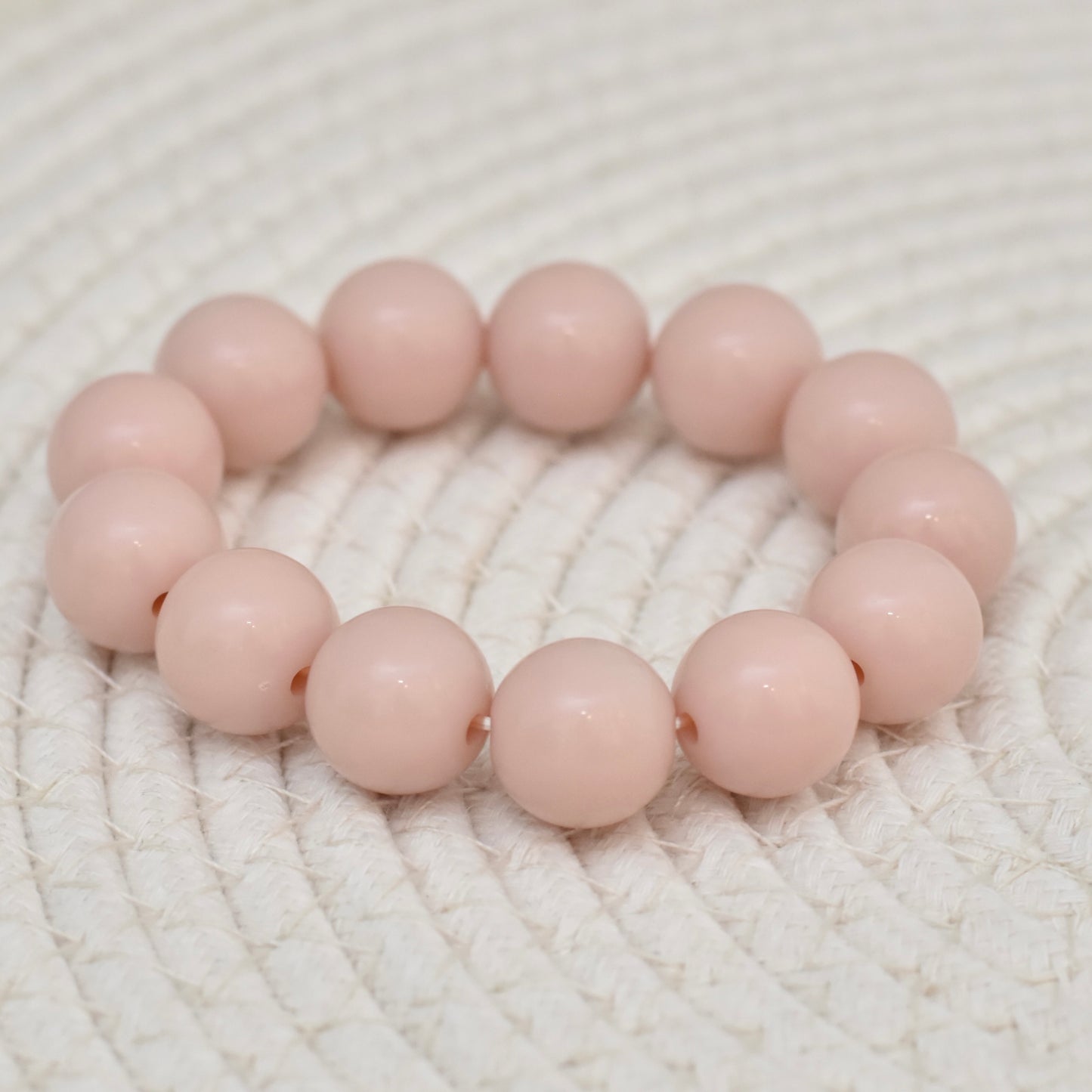 Grote kralen armband peachepuff