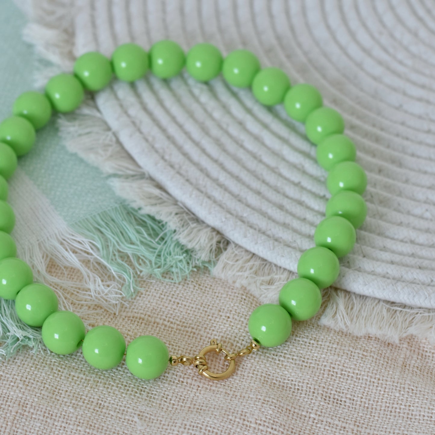 Grote kralen ketting - 16mm