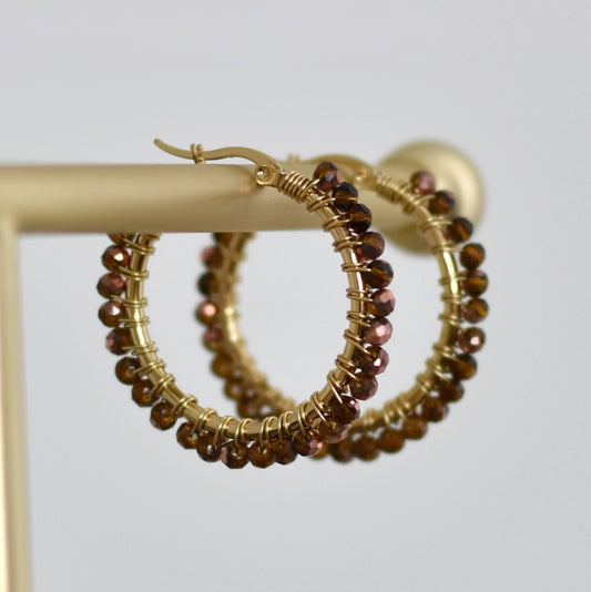 Mila hoops - goud en zilverkleurig