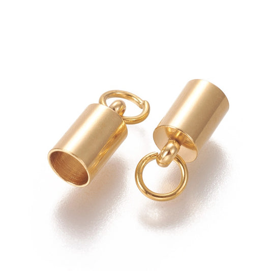 Eindkapjes 10x6 mm - 1 set met 2 eindkapjes