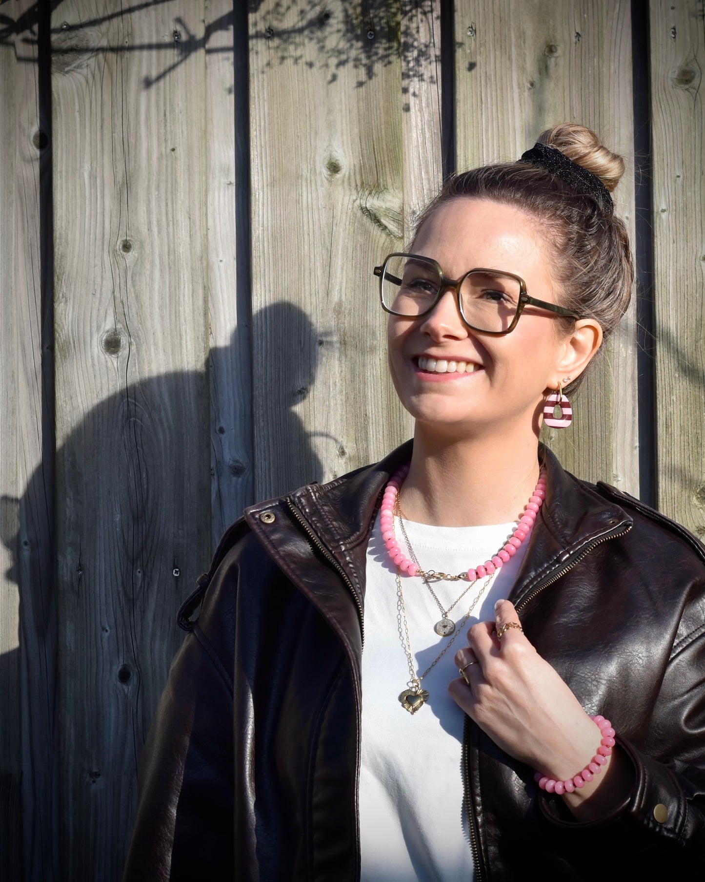 Berry Blush Armband - licht roze & bordeaux