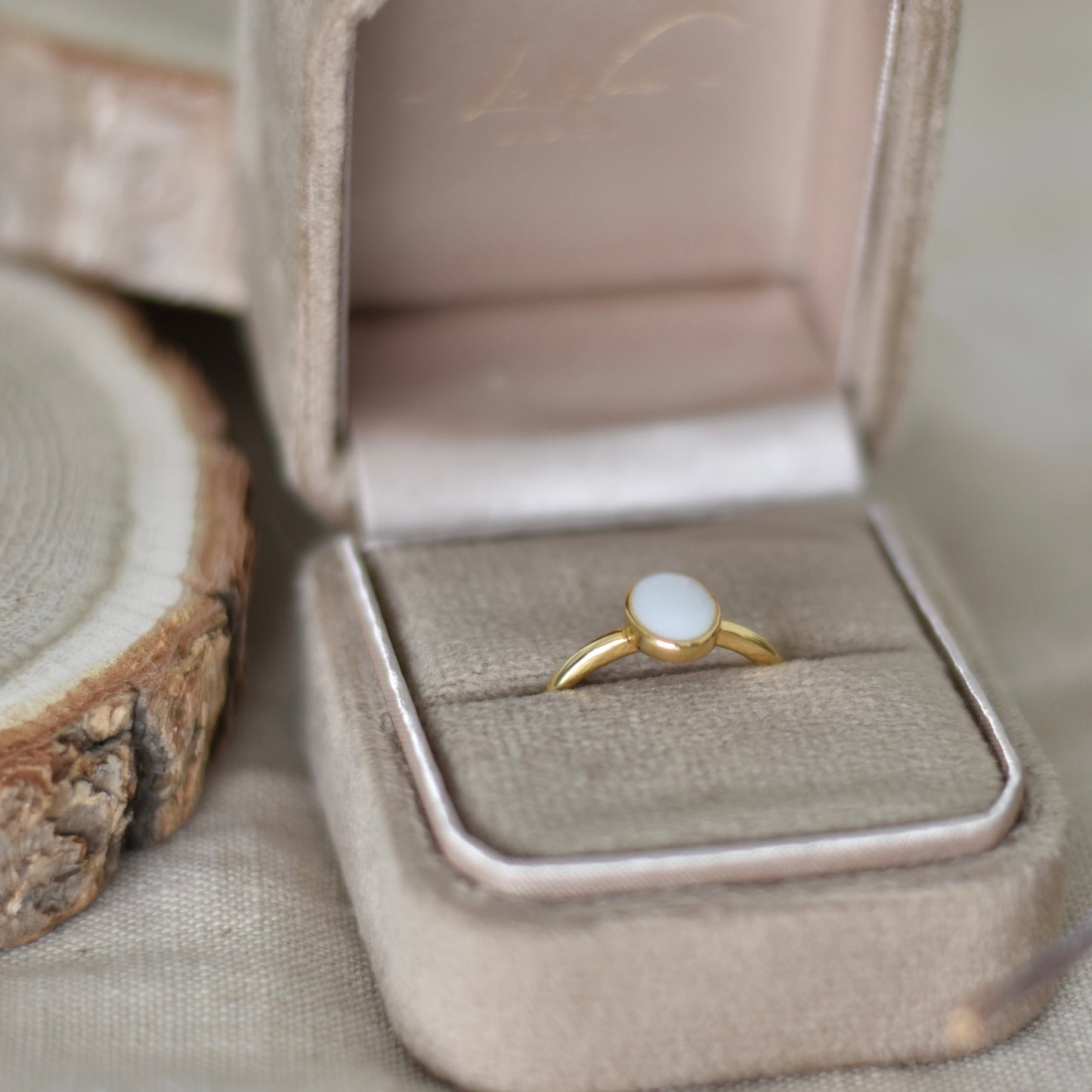 Moedermelk ring ovaal - Goud of zilverkleurig rvs