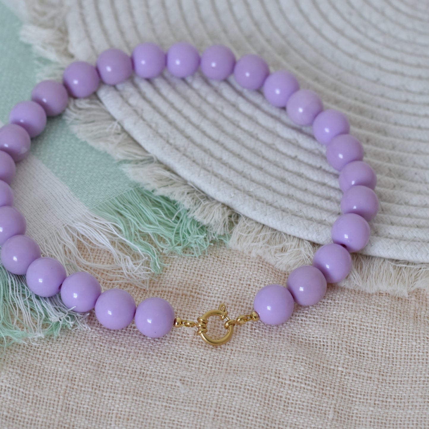 Grote kralen ketting - 16mm