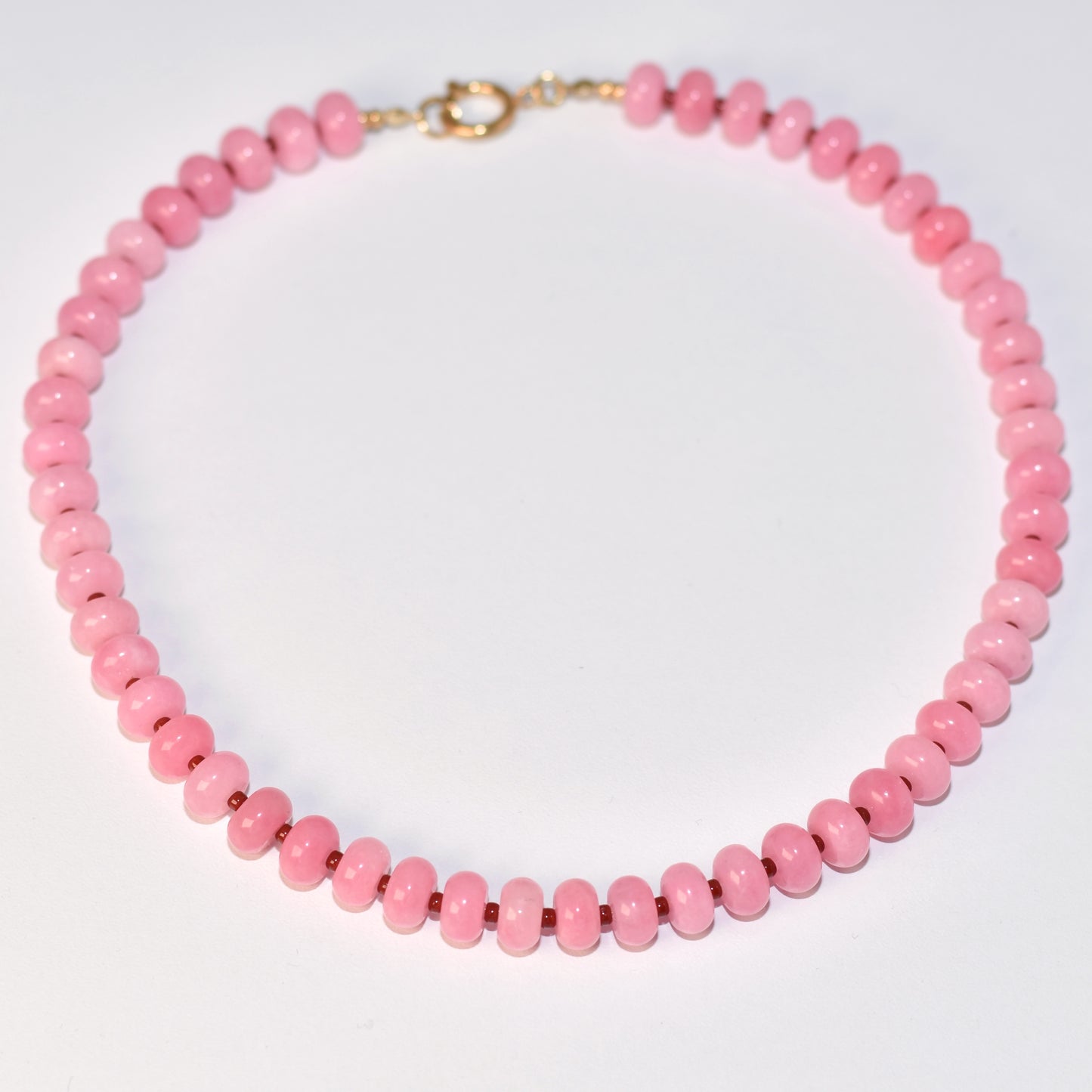Berry Blush ketting - licht roze & bordeaux