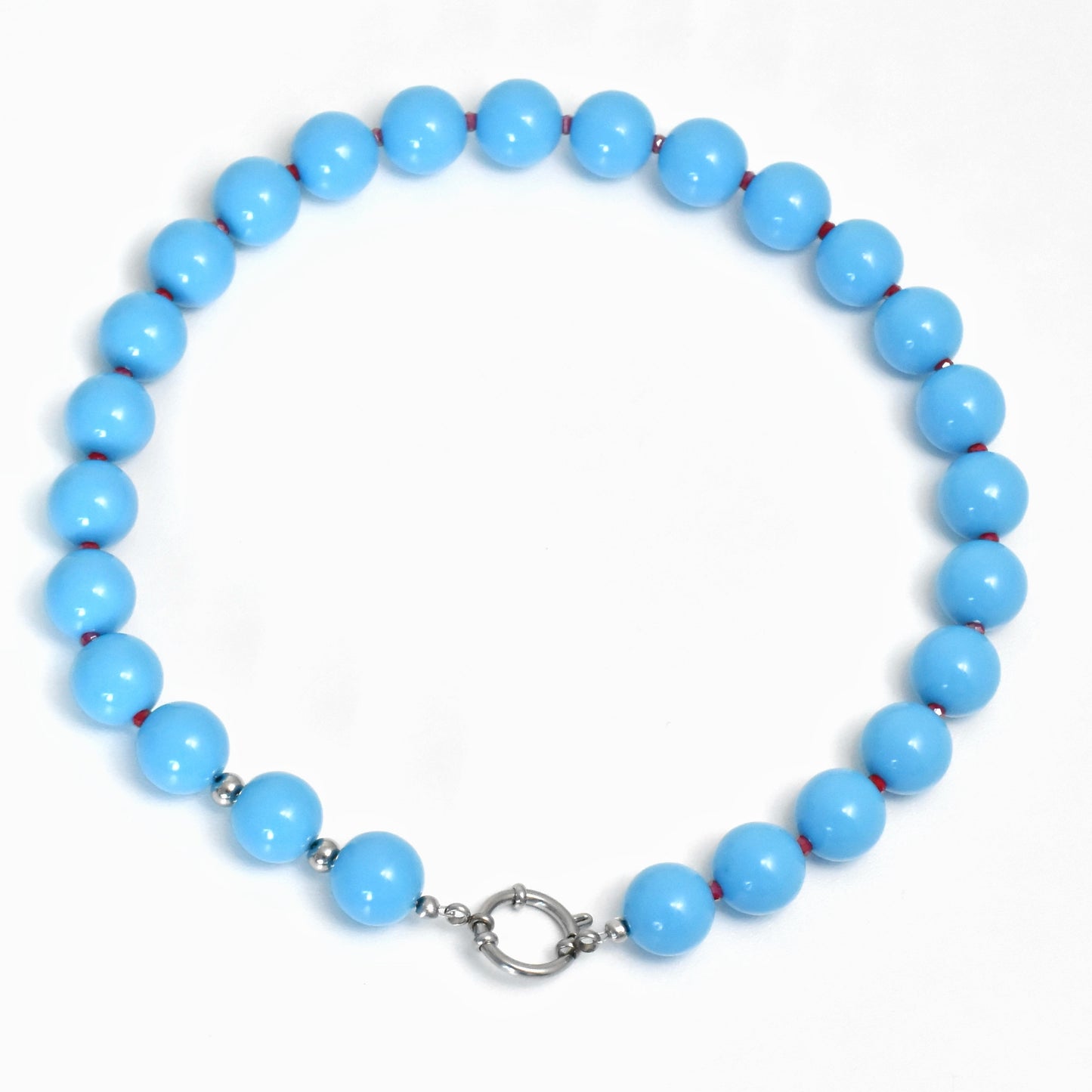 Bold blue ketting - goud/zilverkleurig
