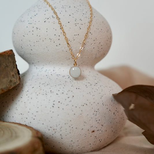 Moedermelk ketting Petite (6mm ronde bedel) - 14/20 Gold Filled
