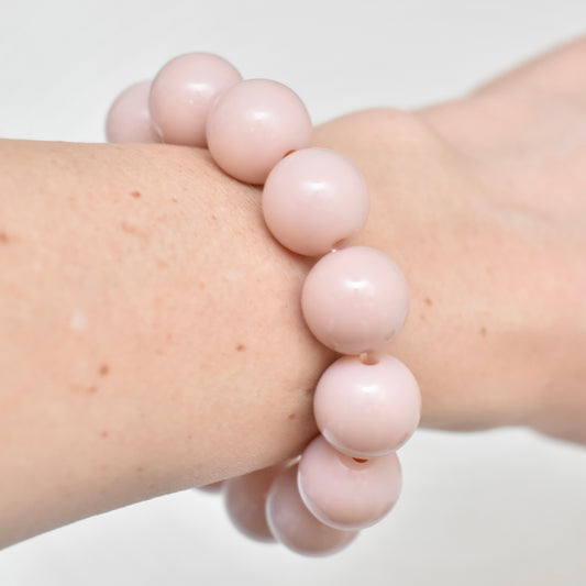 Grote kralen armband peachepuff
