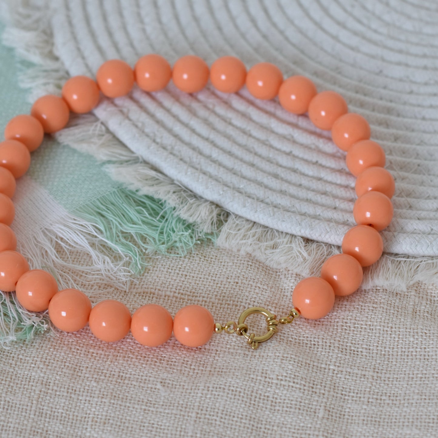 Grote kralen ketting - 16mm