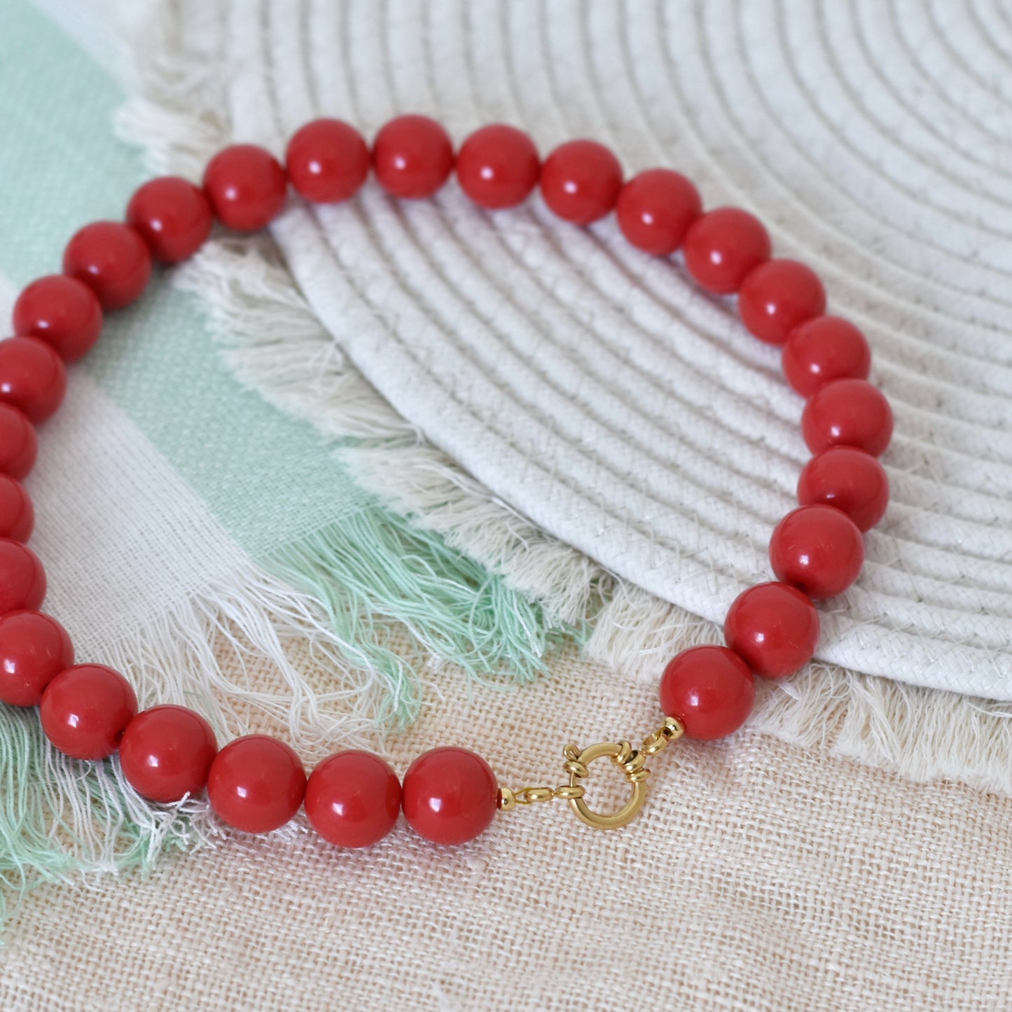 Grote kralen ketting - 16mm