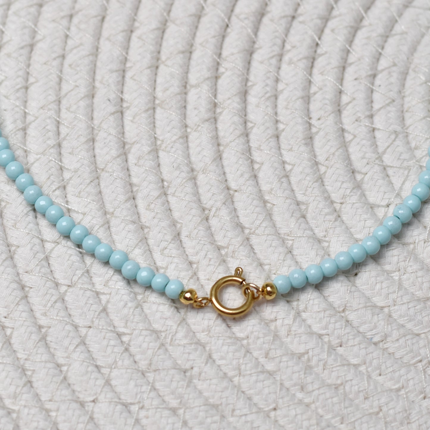 Soft blue kralen ketting