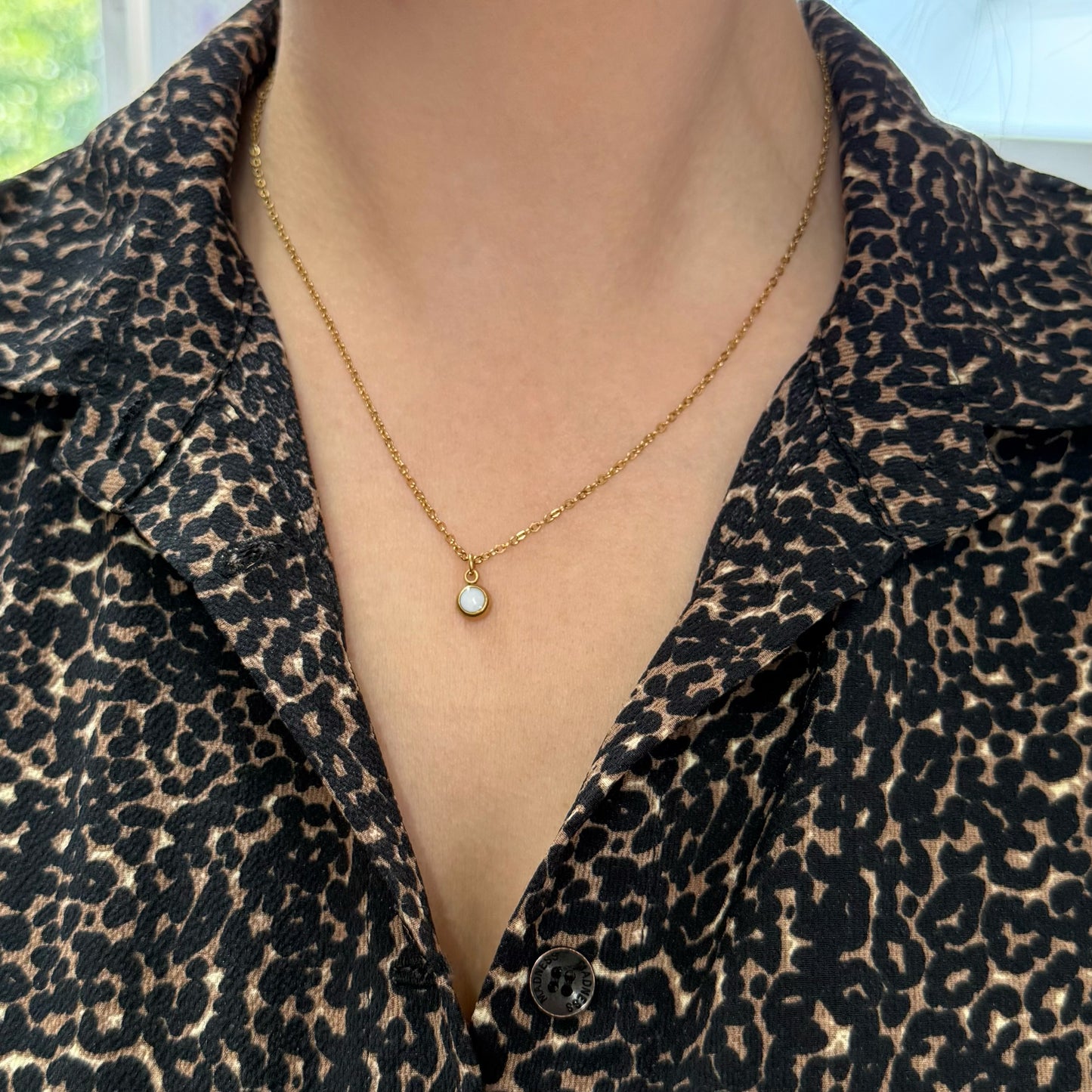 Moedermelk ketting Milly - goud of zilverkleurig rvs