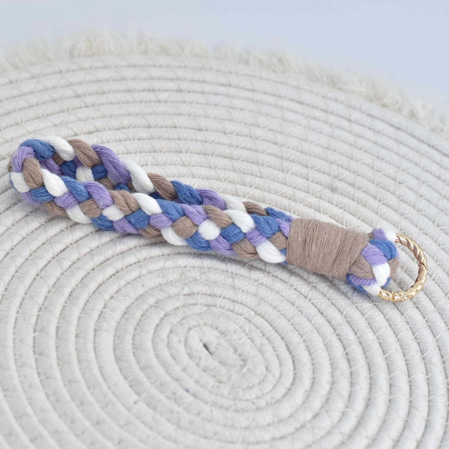 Macramé sleutelhanger