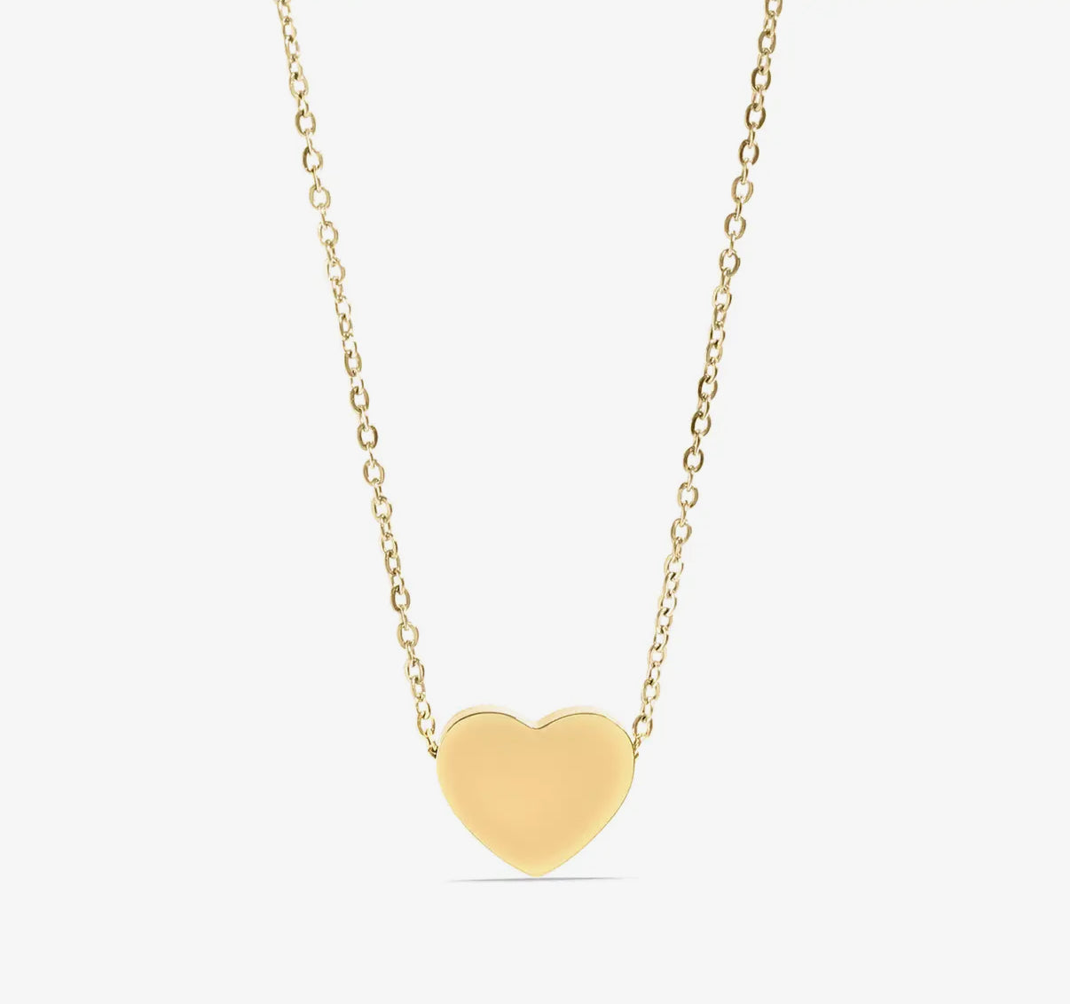 Memory Heart ketting met gravure - goudkleurig