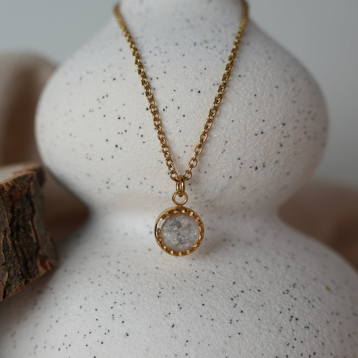 Herinneringsketting met coin- goud of zilverkleurig