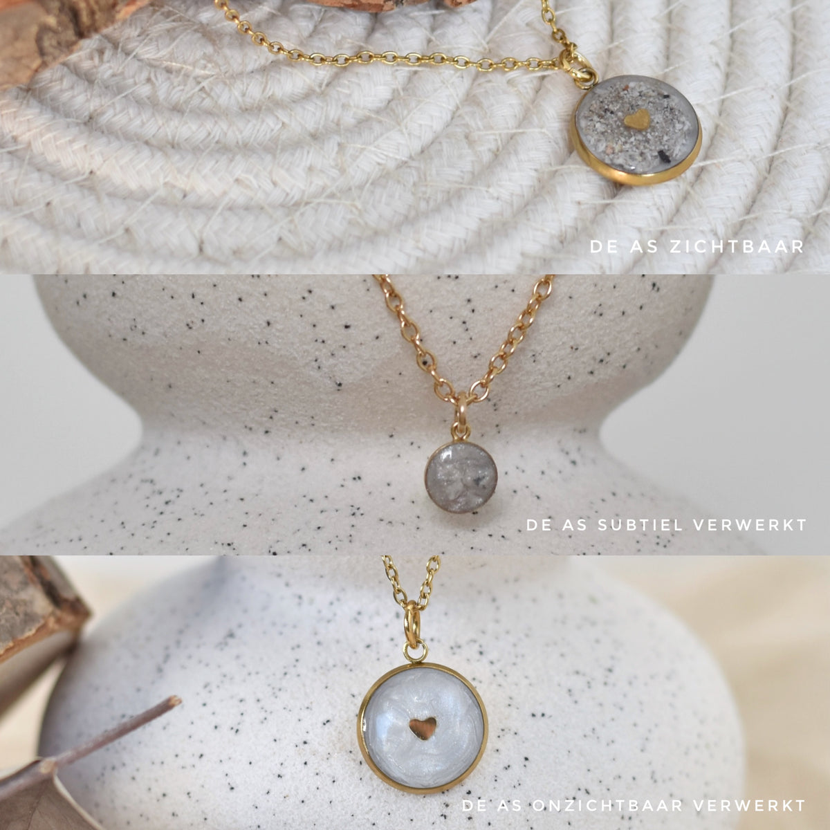 Herinneringsketting met coin- goud of zilverkleurig
