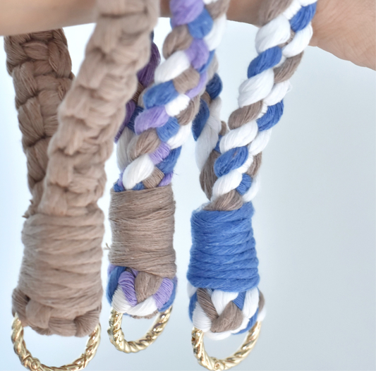 Macramé sleutelhanger