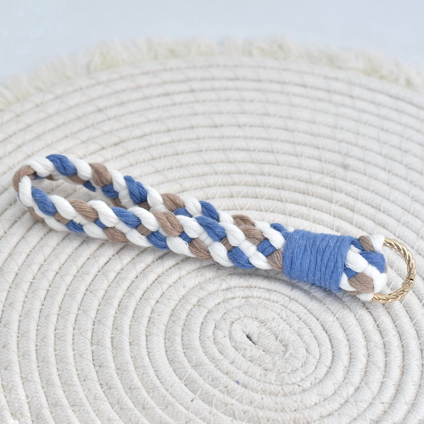 Macramé sleutelhanger