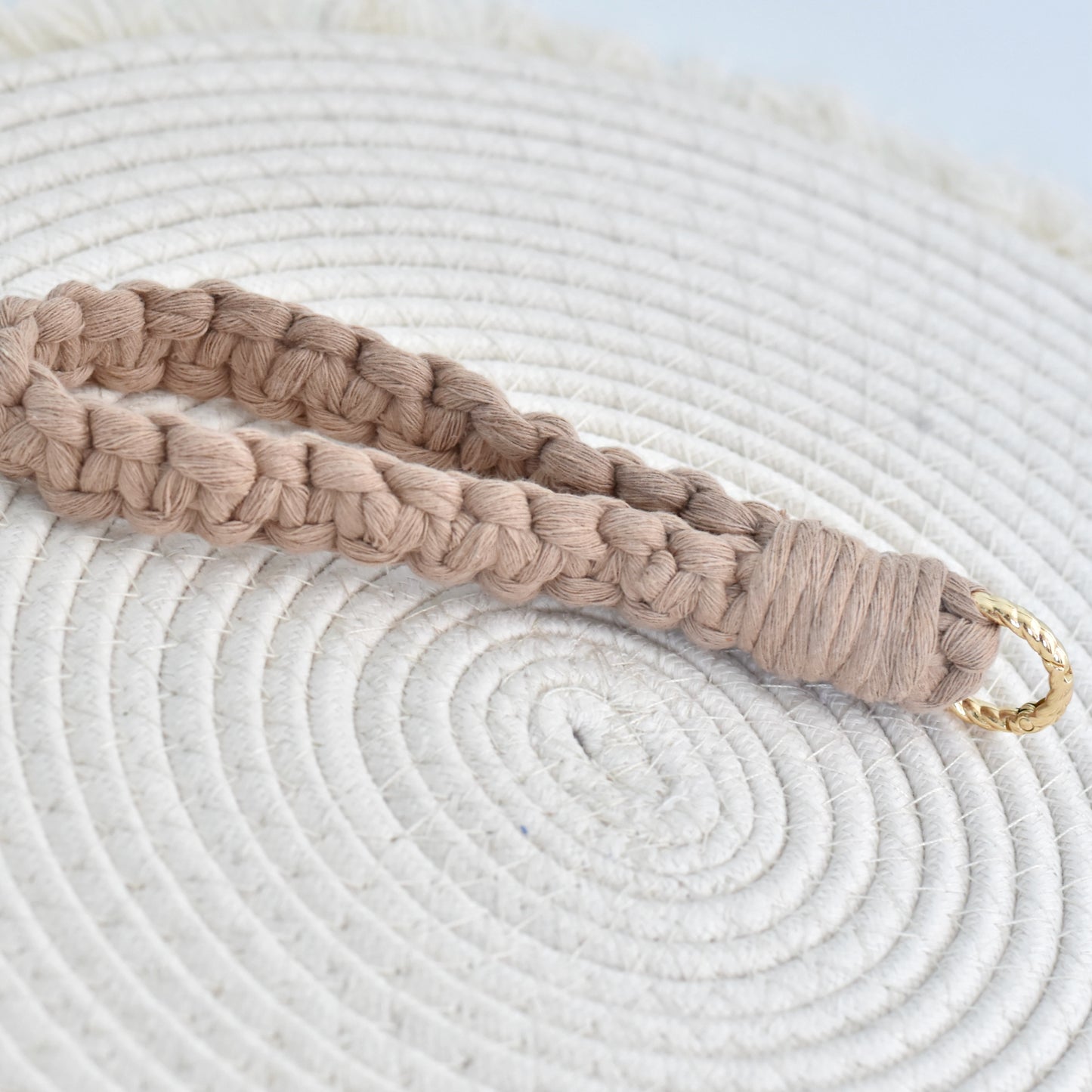 Macramé sleutelhanger