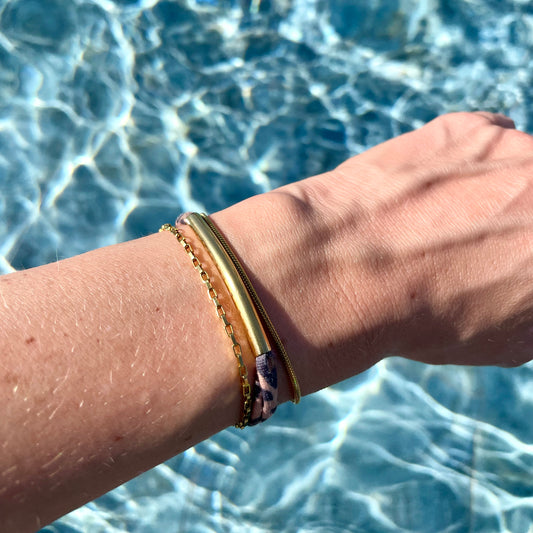 Armband met RVS buisje