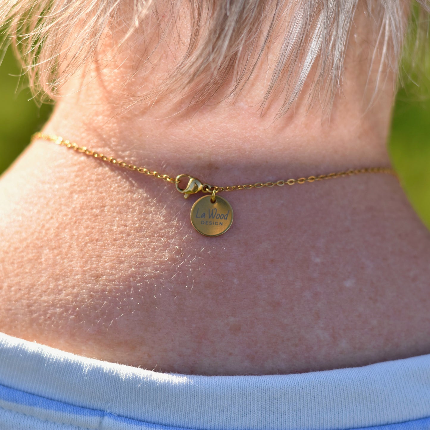 Memory Heart ketting met gravure - goudkleurig