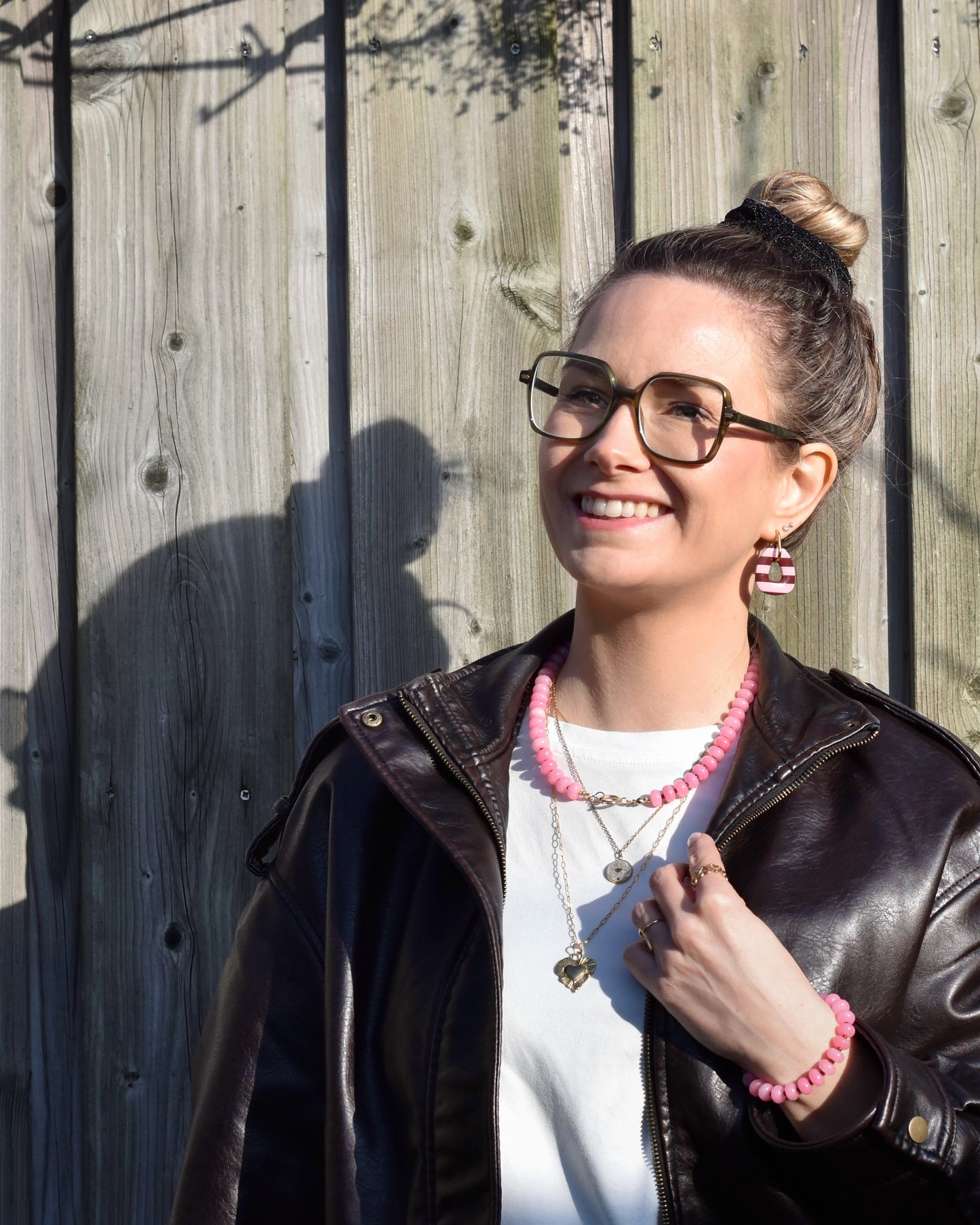 Berry Blush ketting - licht roze & bordeaux