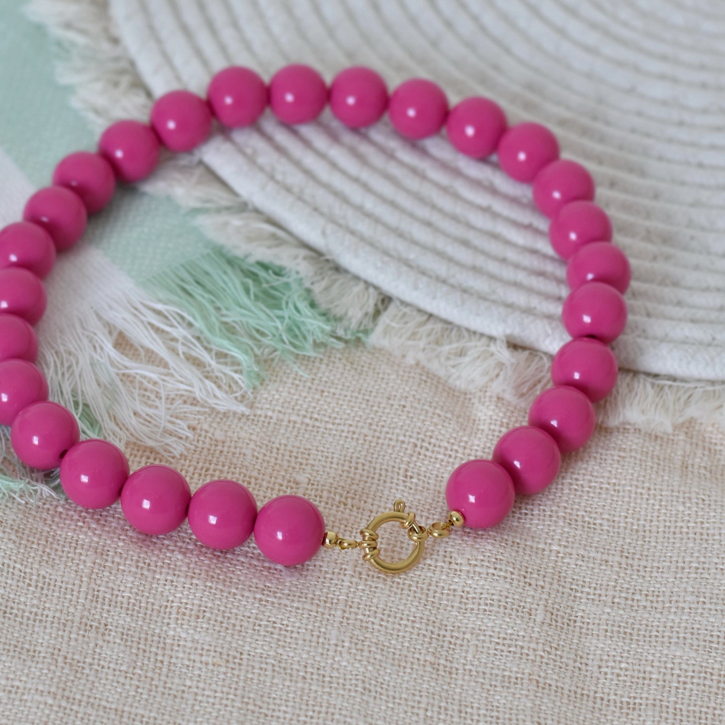 Grote kralen ketting - 16mm