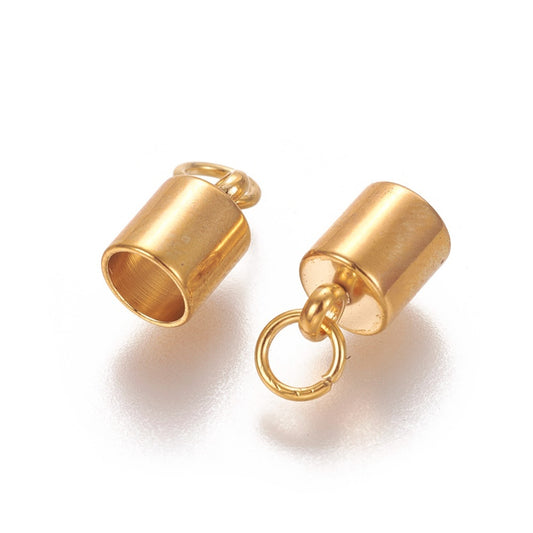 Eindkapjes 10x5 mm - 1 set met 2 eindkapjes