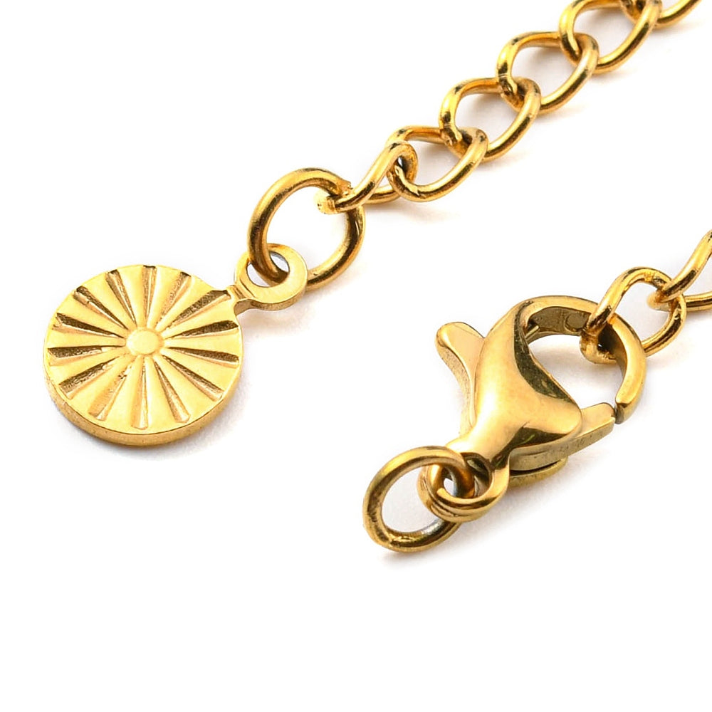 Complete sluiting RVS 18k Gold plated 69mm - goudkleurig