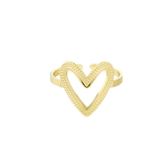 Forever love ring - goud/zilverkleurig
