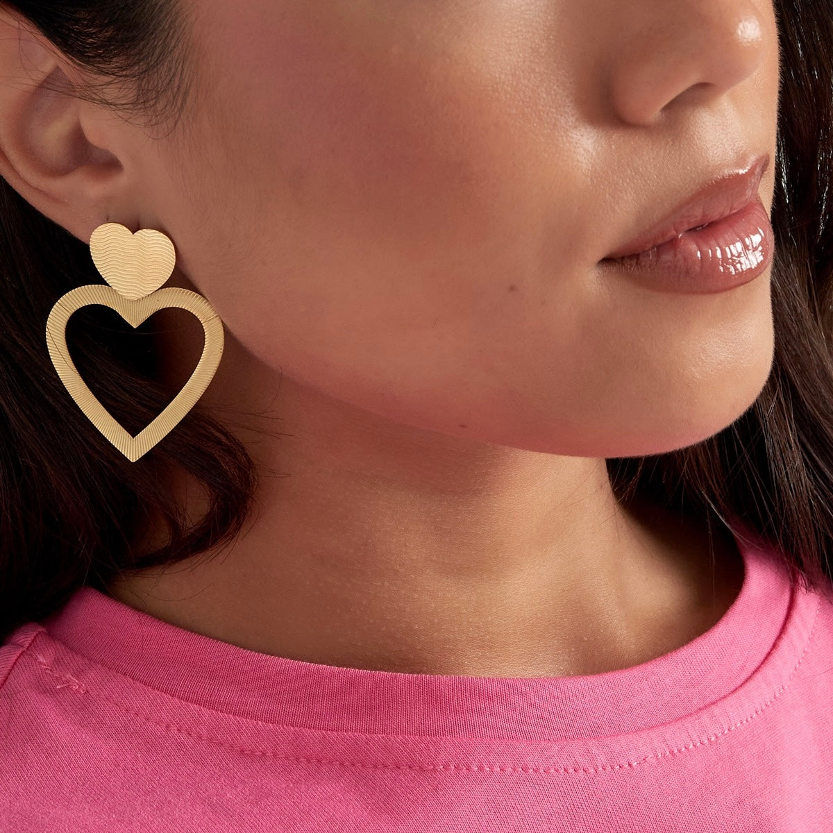 Oorbellen love wins - Goud