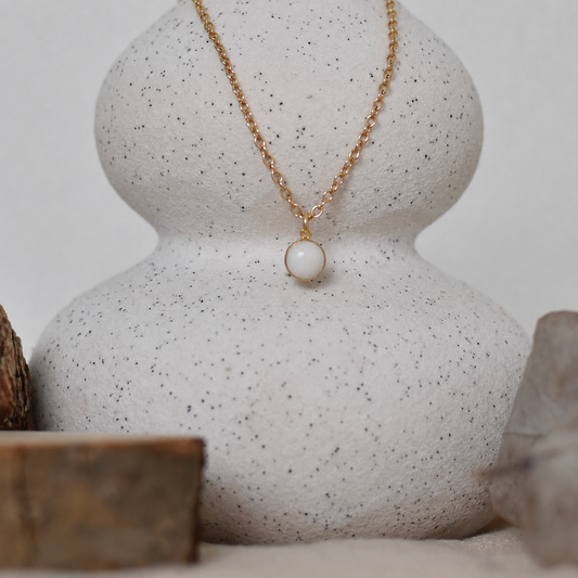 Moedermelk ketting Petite (6mm ronde bedel) - 14/20 Gold Filled