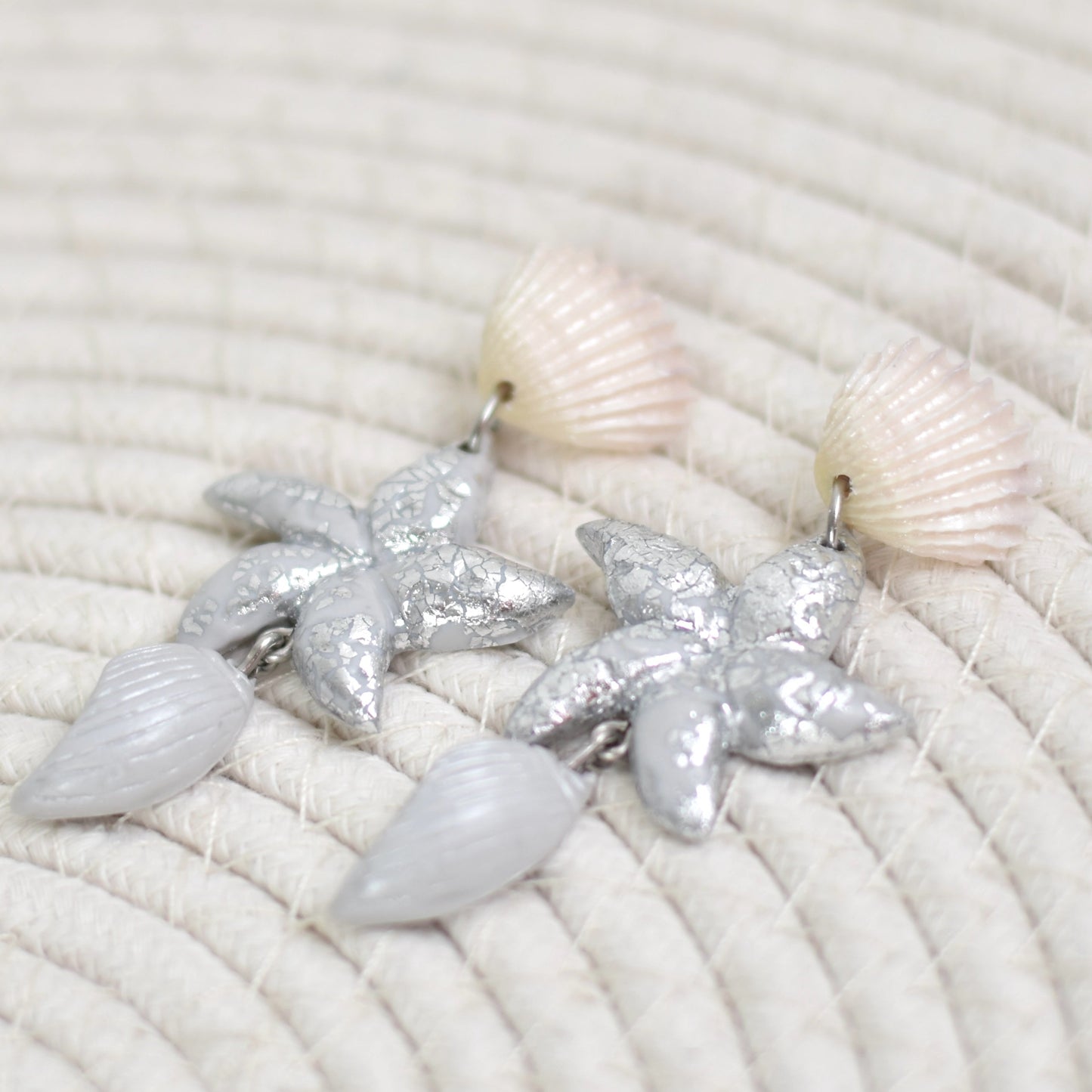 Seastar shine oorbellen - zilverkleurig