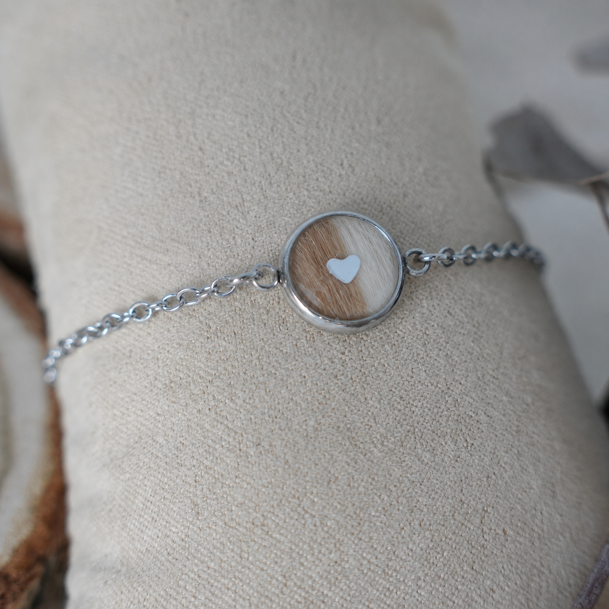 Herinneringsarmband Classic Link as en of haar - zilverkleurig rvs