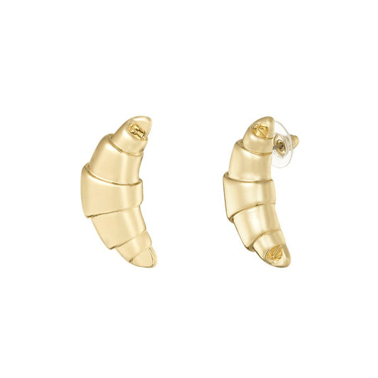 Sweet croissant oorbellen - goudkleurig